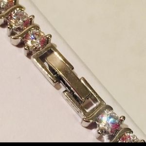 Beautiful cubic zirconia tennis bracelet.
